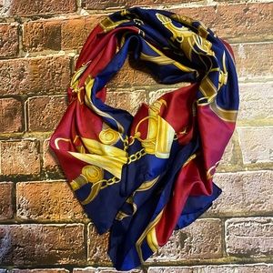 Larioseta Scarf Equestrian Print